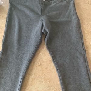Gray skinny ankle pants